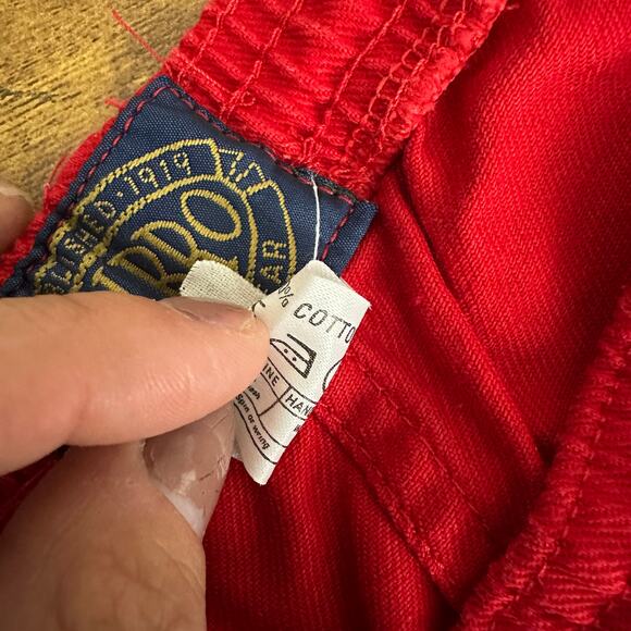 Vintage Halbro shorts men’s size 38 red rugby pockets drawstring 4" inseam - Picture 5 of 8